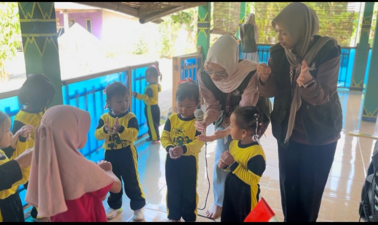 Mahasiswa KKN UNISA Yogyakarta Ajak Anak PAUD Belajar Gizi Lewat Bermain
