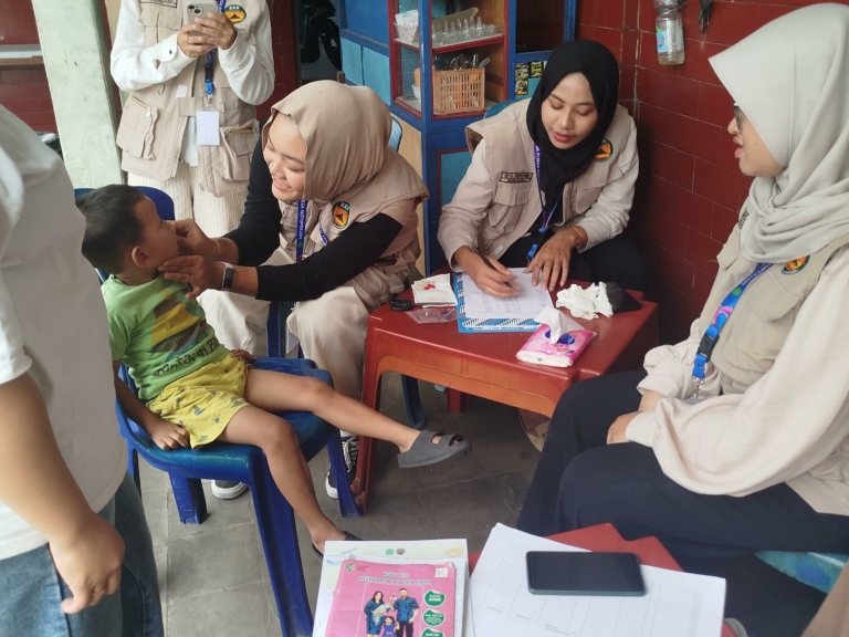 Mahasiswa UNISA Yogyakarta Dukung Posyandu Balita di Notoprajan