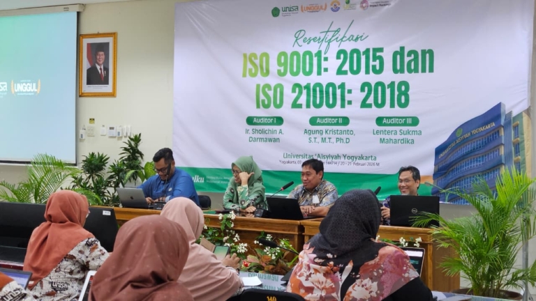 Buktikan Kualitas Mutu, UNISA Yogyakarta Jalani Resertifikasi ISO