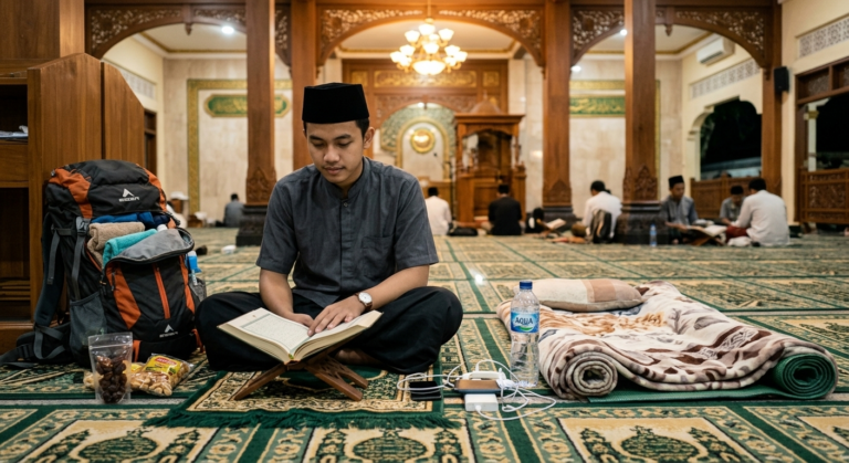 3 Panduan Itikaf untuk Pemula: Persiapan, Niat, dan Perlengkapan yang Perlu Dibawa